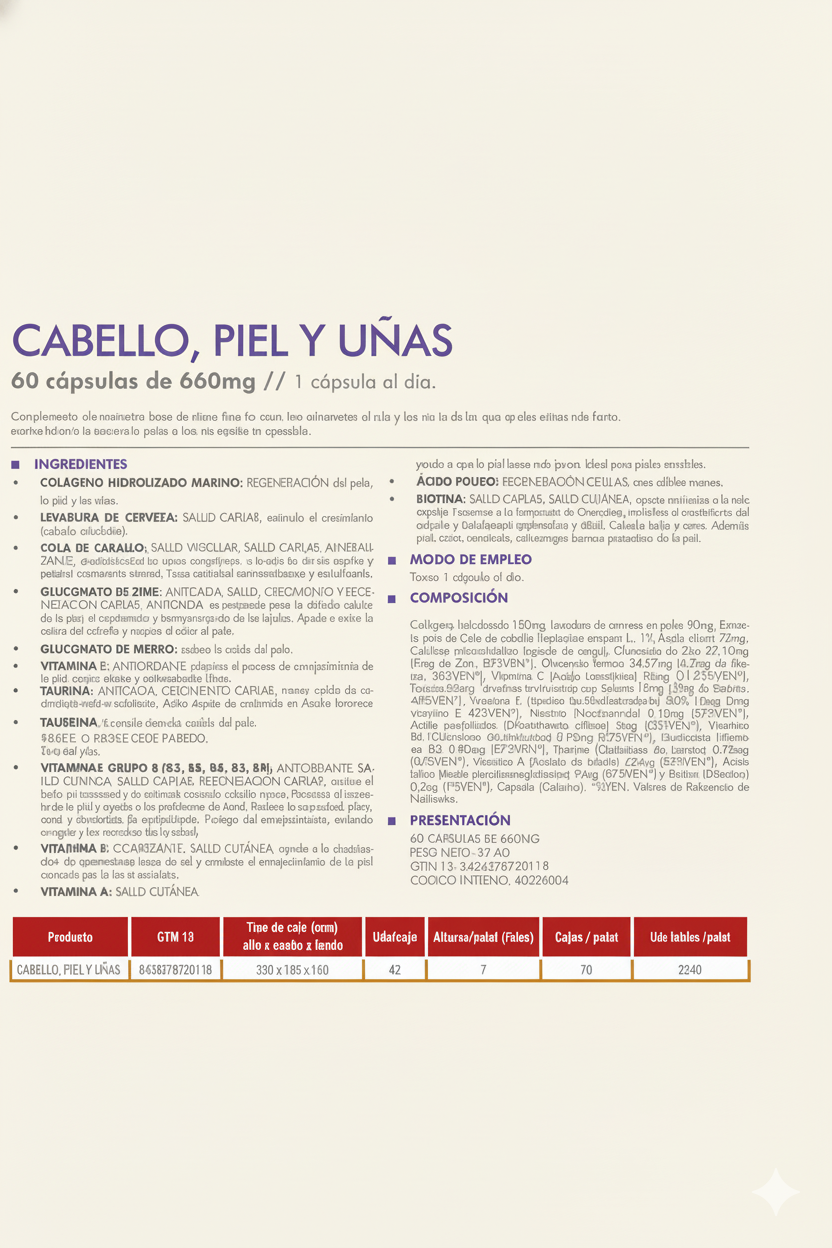 1+1 GRATIS Hair Plus Complex- Fin a la caída del cabello, fortalece uñas cuida tu piel