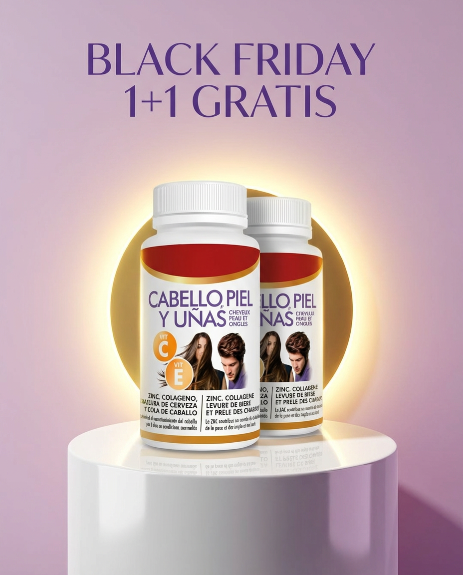 1+1 GRATIS Hair Plus Complex- Fin a la caída del cabello, fortalece uñas cuida tu piel