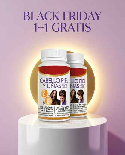 1+1 GRATIS Hair Plus Complex- Fin a la caída del cabello, fortalece uñas cuida tu piel